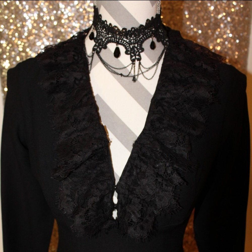 Vintage Black Lace Dress